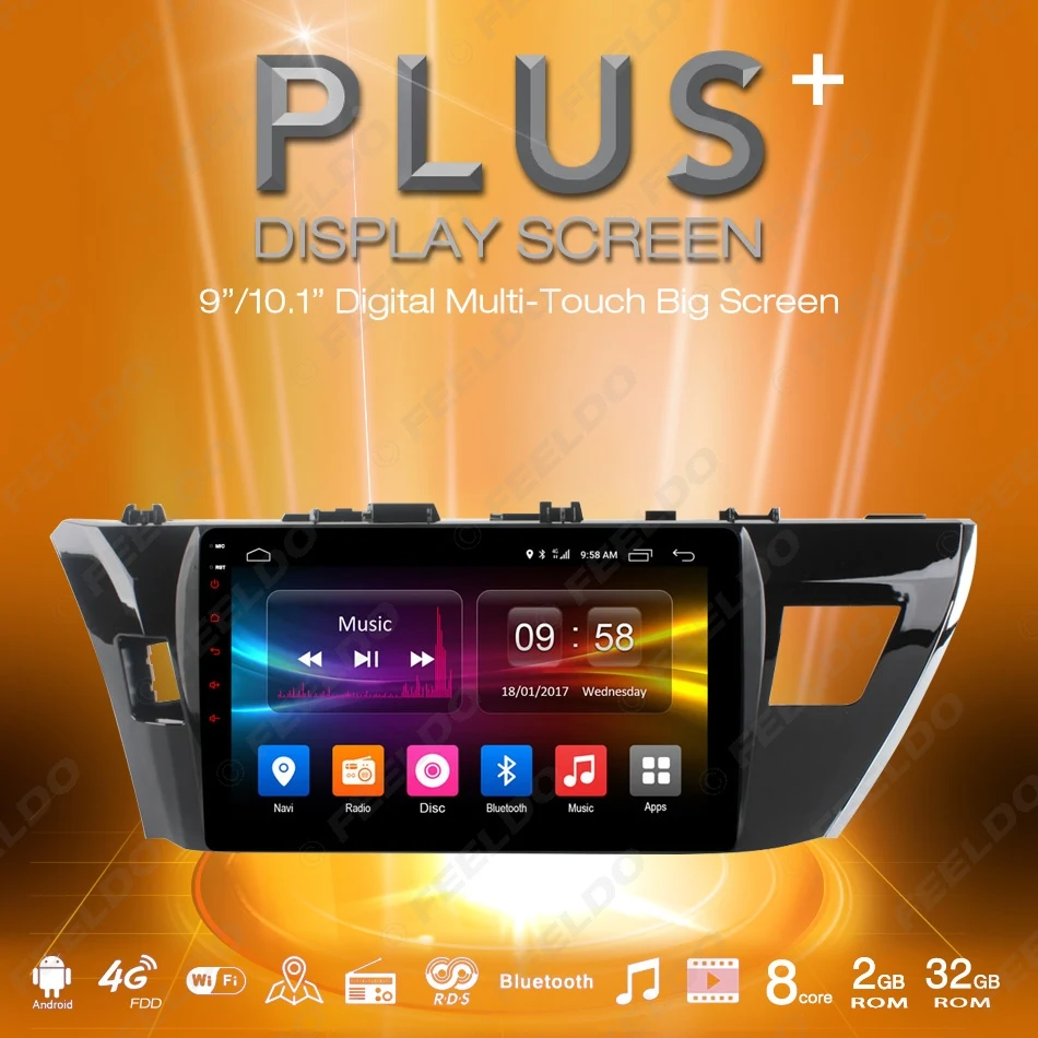 Top FEELDO 10.1 inch Android 6.0 (64bit) Octa Core DDR3 2G/32G/ FDD 4G Car DVD GPS Radio Head Unit For Toyota Corolla 2014-2015 22 Top FEELDO 10.1 inch Android 6.0 (64bit) Octa Core DDR3 2G/32G/ FDD 4G Car DVD GPS Radio Head Unit For Toyota Corolla 2014-2015 22