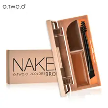 O.TWO.O  Professional Eye Brow Makeup Kit Set Waterproof Eyebrow Powder and Gel 2 in 1 With Brush and Mirror