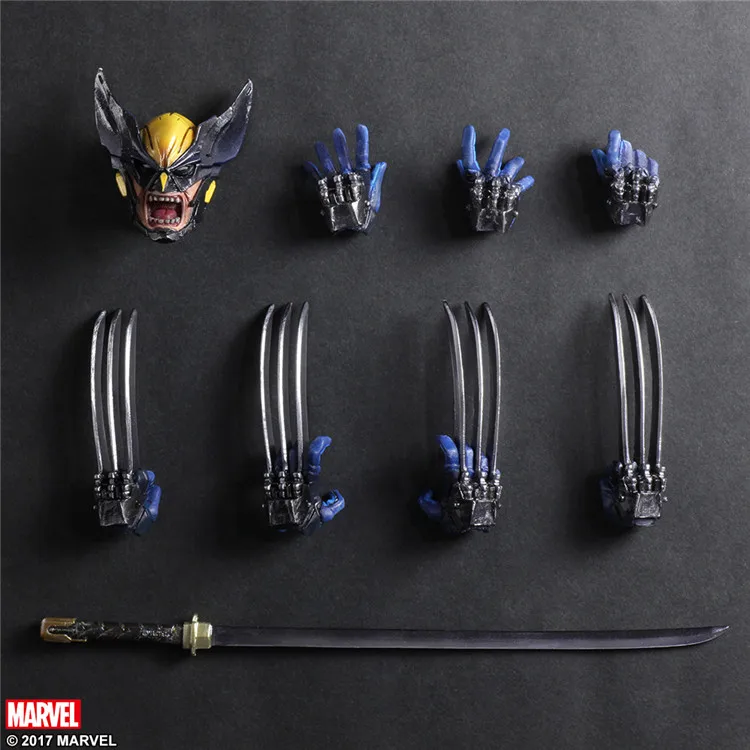 Play Arts Kai X men Logan ПВХ фигурка Коллекционная модель игрушки 26 см