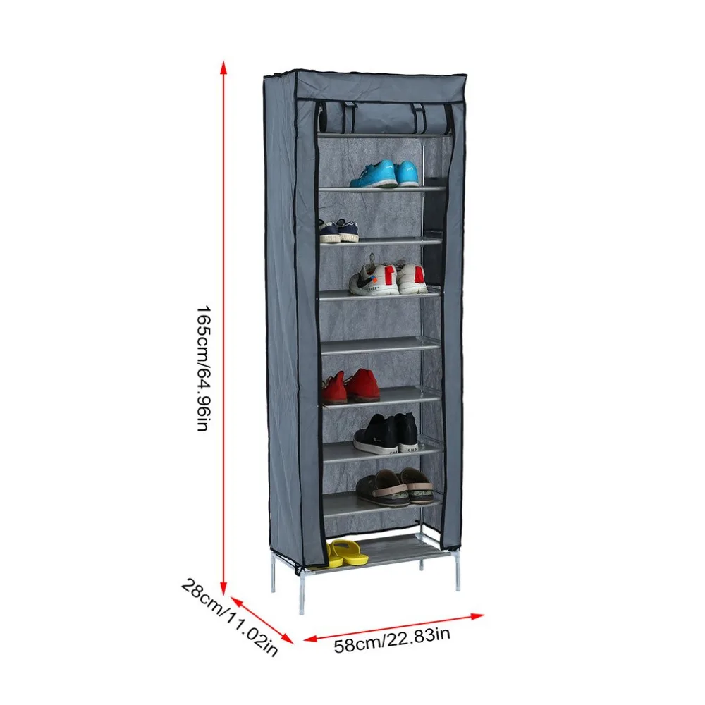 Newest Nonwoven Fabric Home Shoes Organizer Durable Shoe Rack Space Saving Storage Shelf Portable Home Accessories