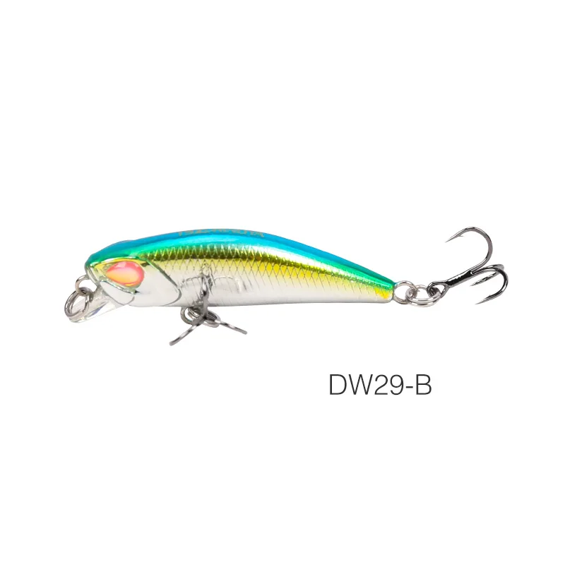 TSURINOYA для рыбалки приманки DW29 опускается на дно воды Minnow приманки 42 мм 3,2g искусственная жесткая приманка с высокое качество воблеры с крючком-карандаш - Цвет: DW29-B