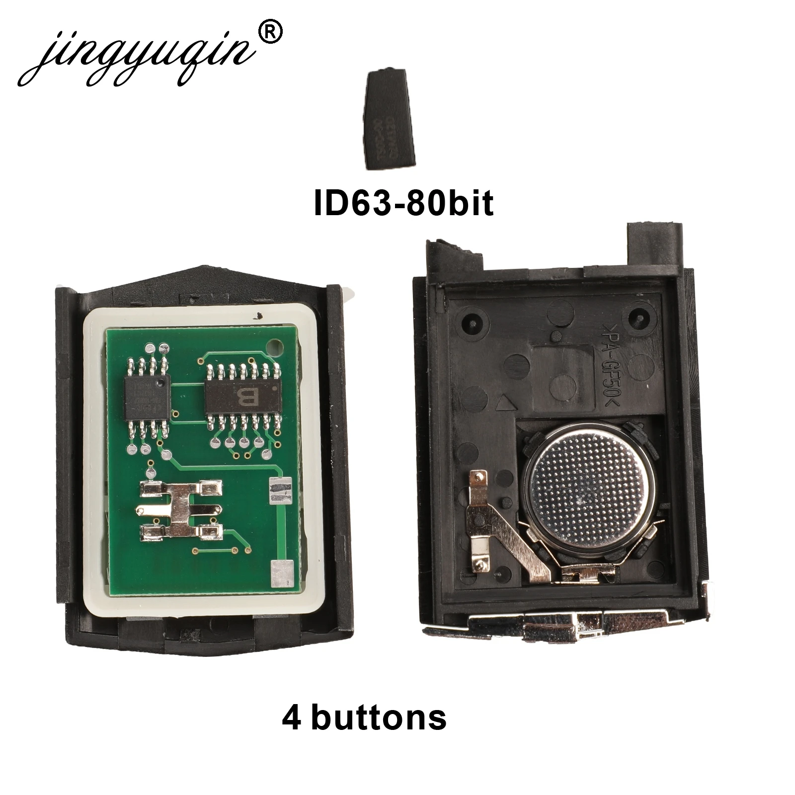 jingyuqin 3/4 Buttons Remote Folding Car Key 315Mhz For Mazda 3 5 6 CX-7  CX-9 MX-5 Miata BGBX1T478SKE125-01 4D63 Chip Fob