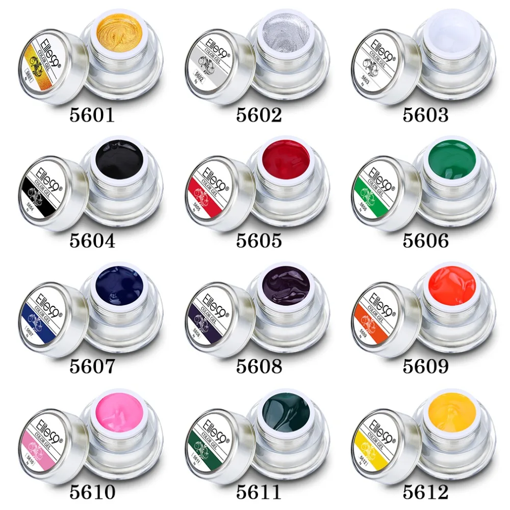 Elite99 3D arte de uñas de Gel de pintura Color pintura acrílico Color UV Punta de Gel DIY arte de uñas elegir cualquier 1 color en 12 colores diferentes Elite99 3D arte de uñas de Gel de pintura Color pintura acrílico Color UV Punta de Gel DIY arte de uñas elegir cualquier 1 color en 12 colores diferentes