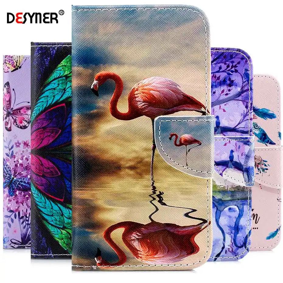 Кожаный чехол-книжка для Samsung Galaxy S10 S10e S6 S7 S9 S8 Plus Edge A3 A5 A7 A8 J3 J5 J7 2017 2018 Note9 чехол