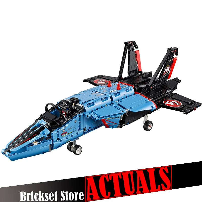 

LEPIN Technic 20031 Air Race Jet Aircraft Model Building Blocks Brick Kits DIY Model Toys for children 1151pcs Compatible 42066