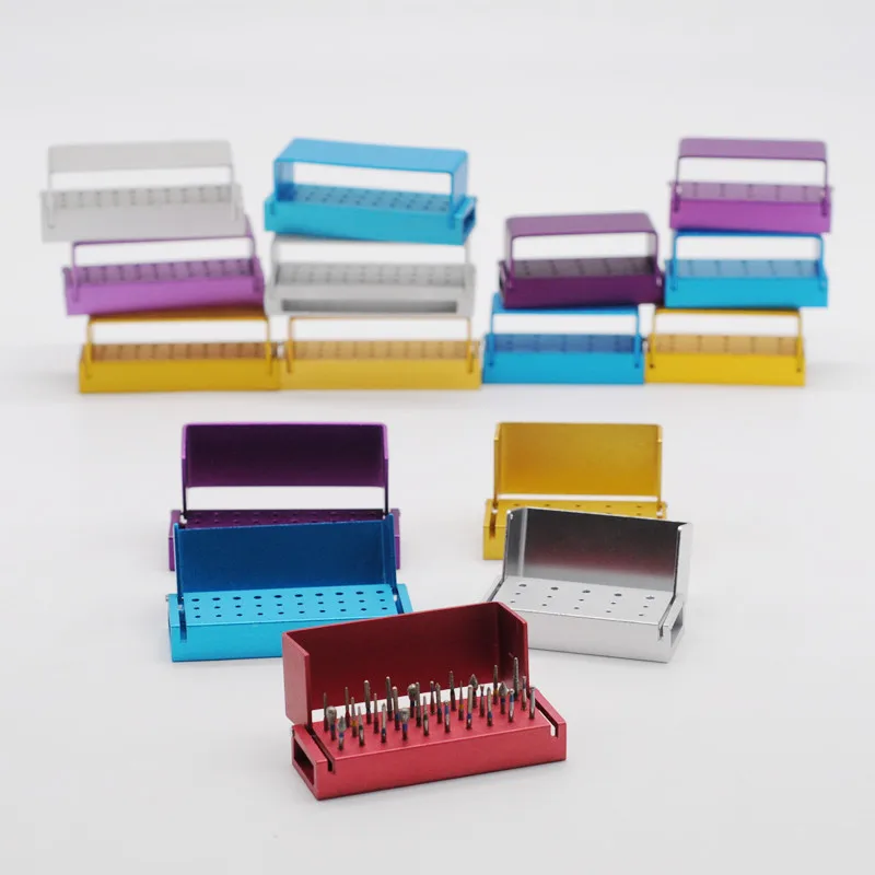 

Dentist Lab Burs Blocks Autoclavable Disinfection Holder Sterilizer 30/15 Holes
