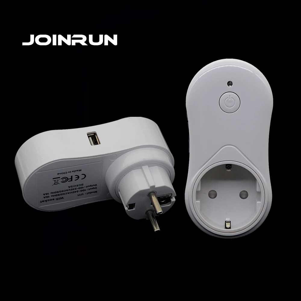 

Joinrun Smart Plug socket Wifi Wireless Remote Control Socket EU US UK Smart Home Power strip USB Socket for IOS/Android