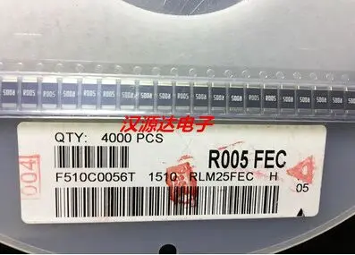 10 шт./лот SMD сплав сопротивление 2512 R005 0.005R 1% 100PPM 1 W RLM25FECR005 TA-I
