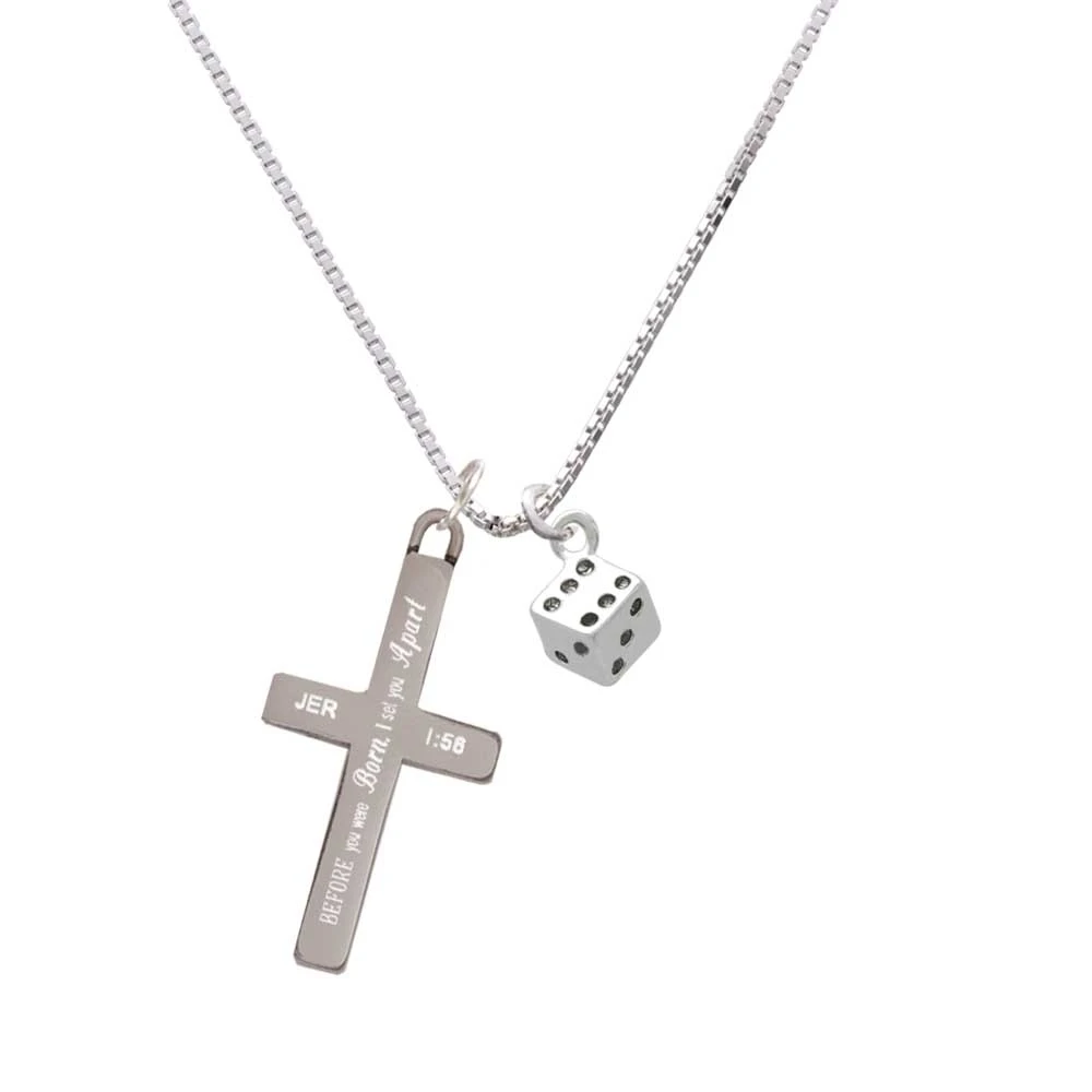 Dice - I Set You Apart - Cross Necklace