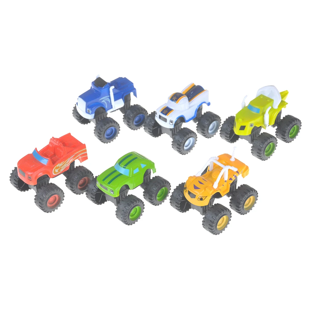 

6PC Russia Blaze Miracle Cars Blaze Rud Toys Kids Car Model Hotwheels Mini Car Collection Toys For Boys Childern Gifts