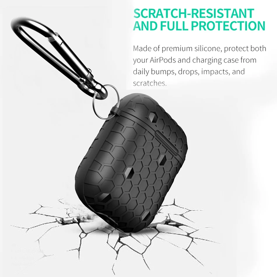 Bluetooth Wireless Earphone Case For AirPods Case Silicone Protective Cover Skin Accessories for Apple Air pods Charging Coque
