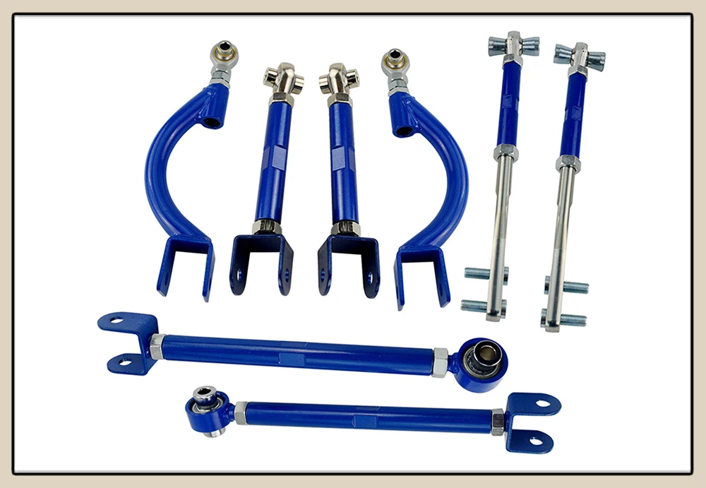 Camber + Tração + Tensão + Toe Kits de Suspensão Lzone-componentes do Chassi para 95-98 Jr-9823 + 36 + 17 + 06 Frente Traseira 240sx S14 S15 21 High Quality Automóveis e motos