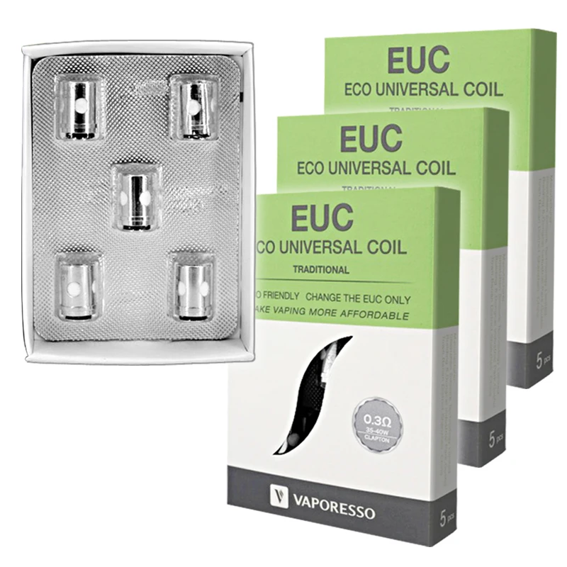 Vaporesso традиционная металлическая катушка EUC Clapton 0 3 Ом 35 40 Вт 15 штук для макияжа