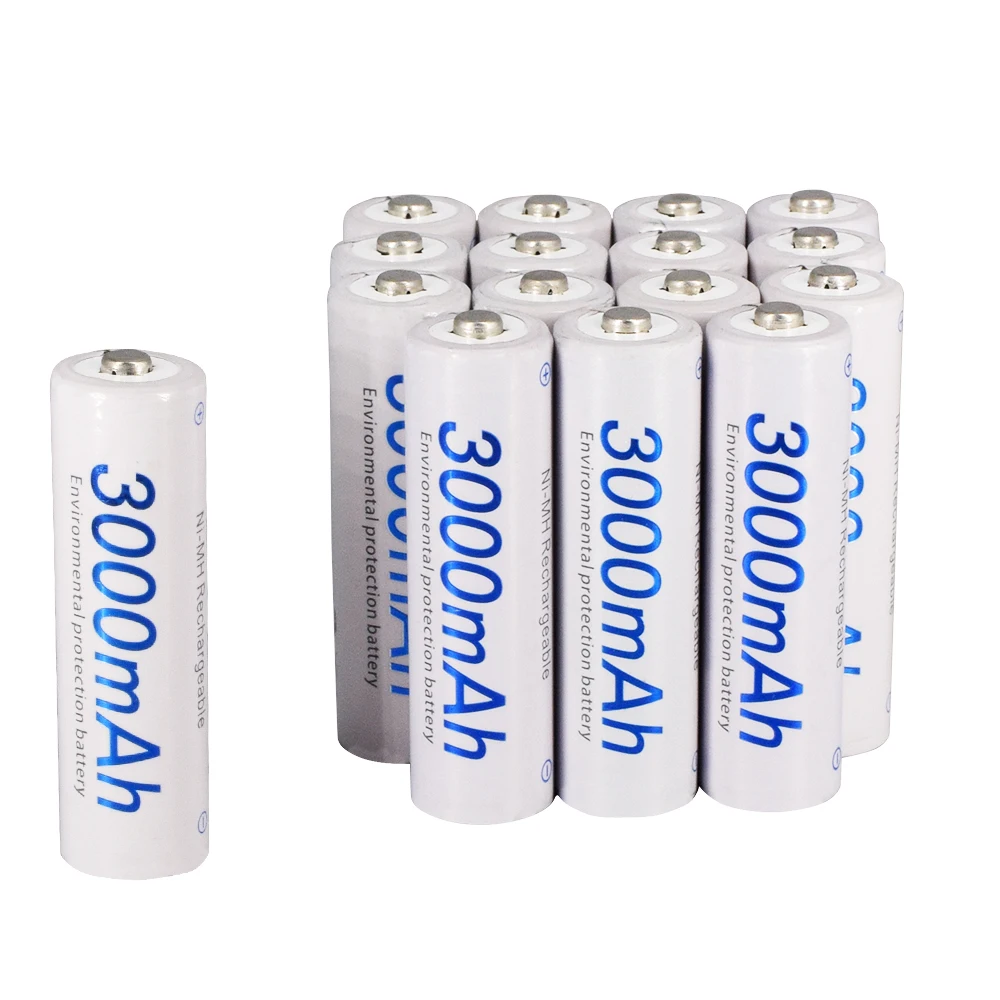 4 слота lcd умное зарядное устройство для аккумуляторов AA/AAA+ 4 шт AA 3000mah+ 4 шт AAA1100mah Nimh аккумуляторы