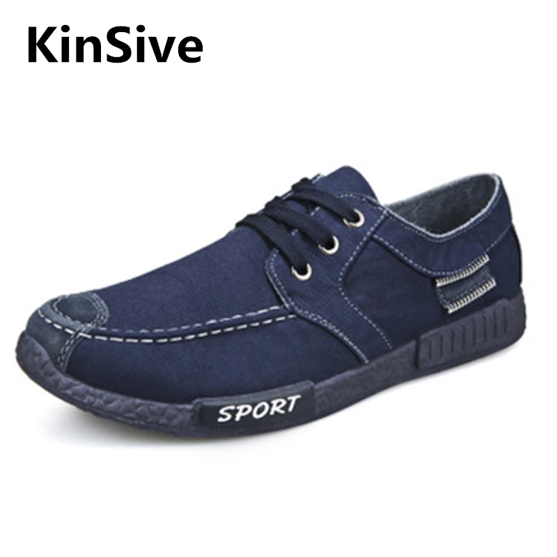 

Men's Shoes Canvas Men Shoes Denim Lace-Up Men Casual Shoes New 2019 Sneakers Breathable Male Footwear Spring Autumn