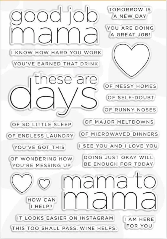 

mama Transparent Clear Stamp for DIY scrapbooking/Card Making C444