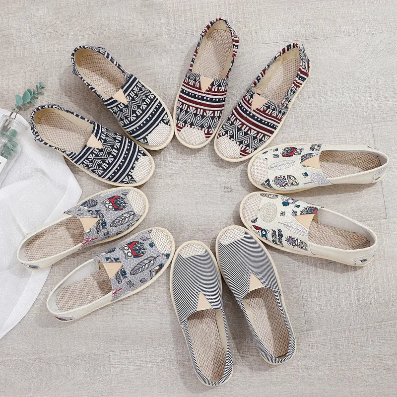 

QWEDF Spring and summer new fisherman shoes women's casual shoes soft Comfortable Breathable Hot Sale creative shoes women MJ-61