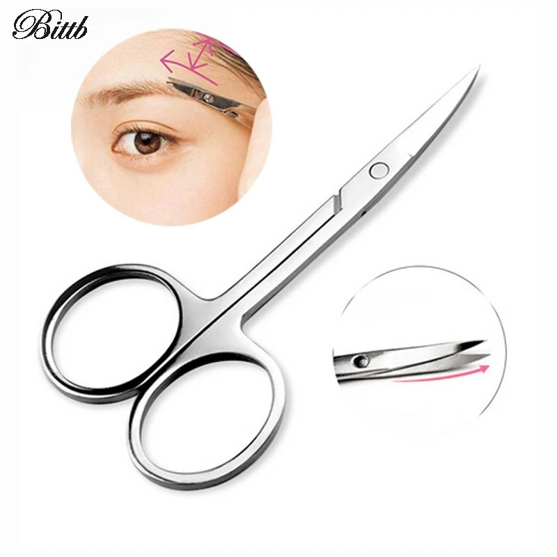 1Pcs Eyebrow Trimmer Razor Stainless Steel Professional Eyebrow Shaper