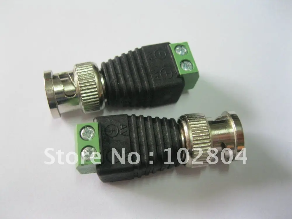 

BNC Male TO AV Screw Terminal Plug Connector Adapter CCTV Radio Ham DVR Cam Brand New Hot Sale 120 Pcs Per Lot