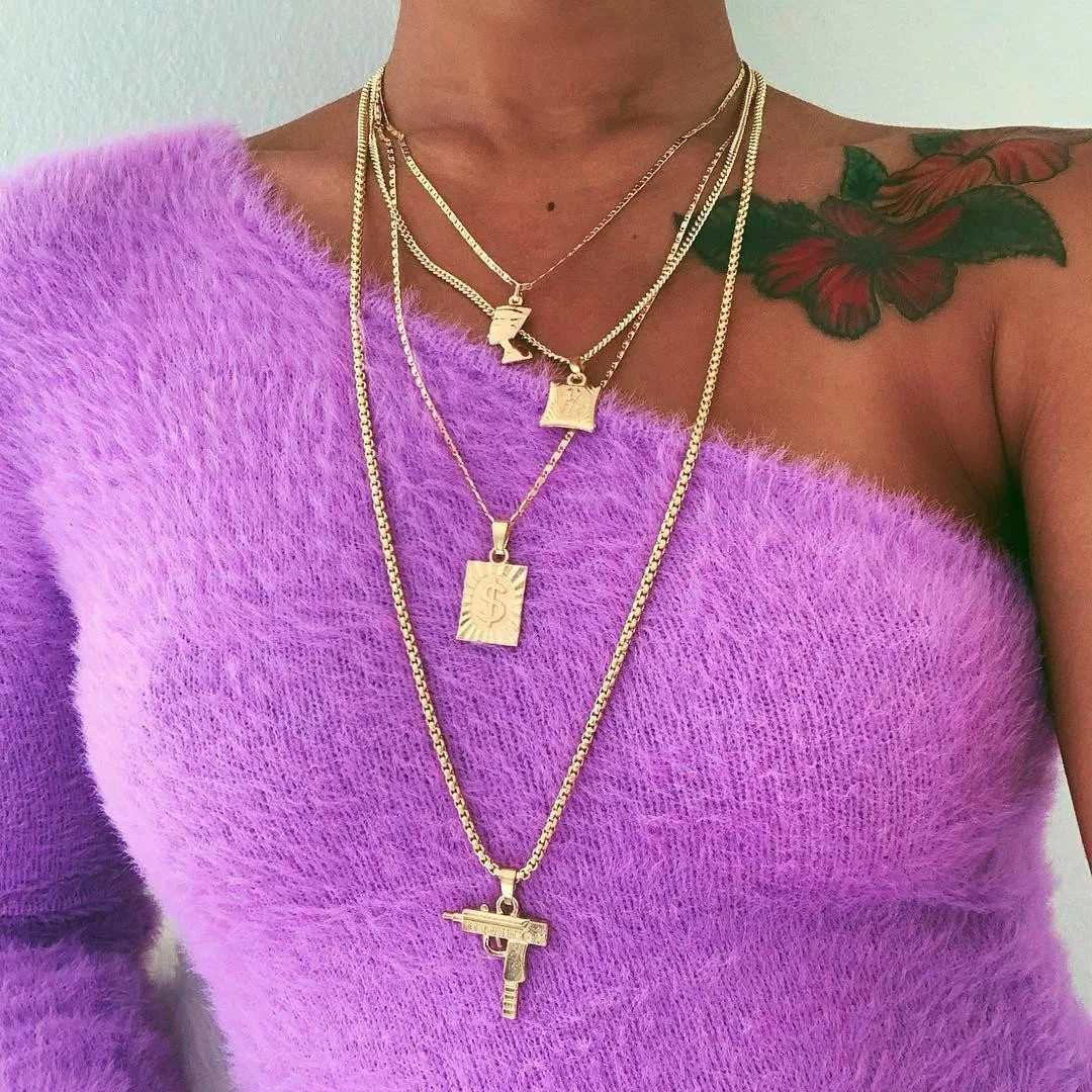 

Gold Necklace 19072202