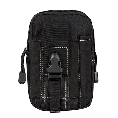 Многофункциональный набор аксессуаров для переноски EDC, поясная сумка, нейлоновая тактическая Сумка для кемпинга, пешего туризма, путешествий - Цвет: Black