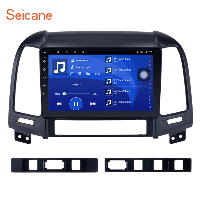 

Seicane 2 Din Android 10.0 Car Radio Audio Stereo Multimedia Player GPS Navigation For 2005 2006 2007 2008-2012 HYUNDAI SANTA FE