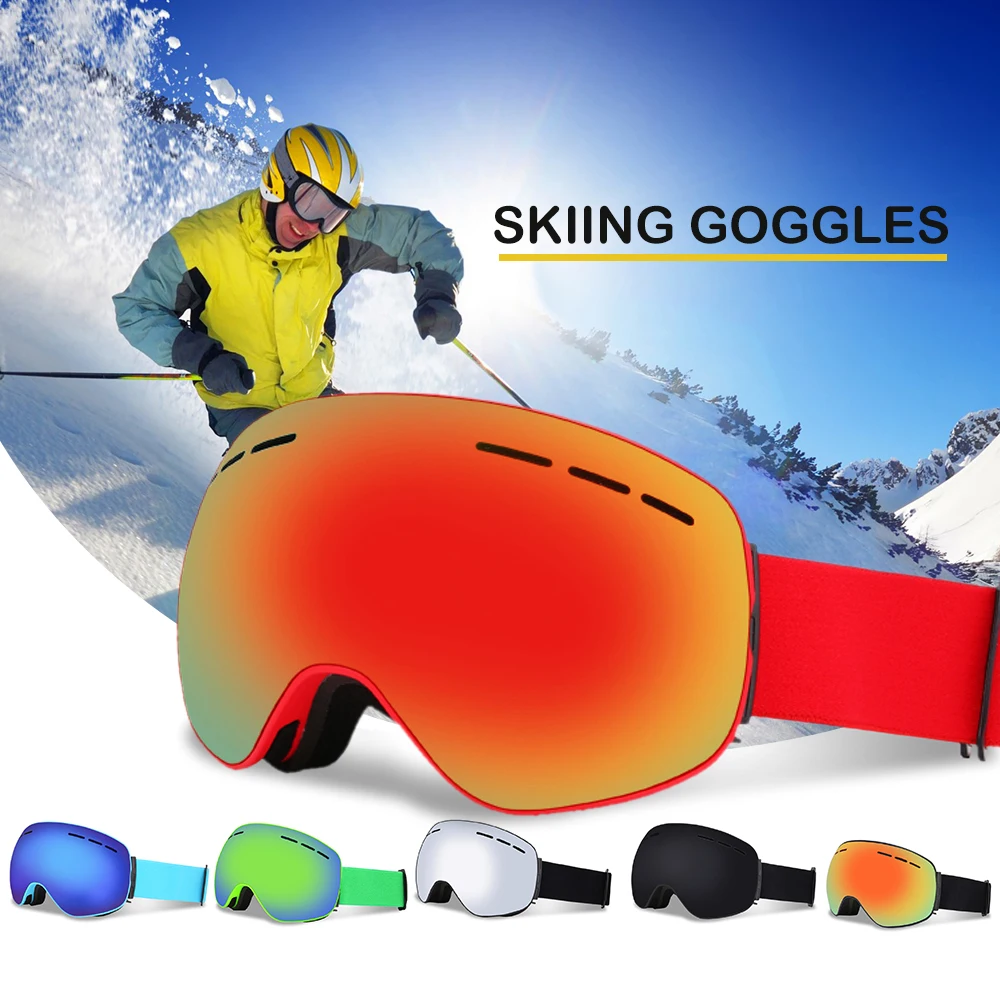Anti fog Snow Skiing Goggle Skating Eyewear Winter Skiing Goggle UV400