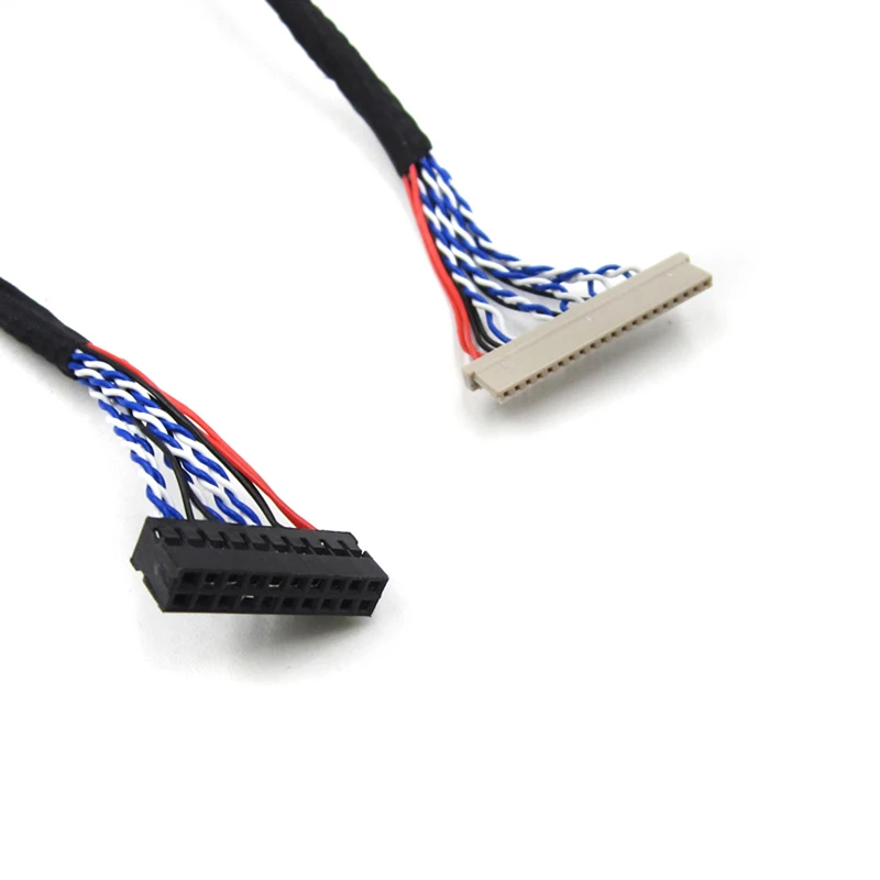 

20Pin DF14 20-20 Signal 8 Bit LCD Screen Driver Board Line LVDS Screen Cable