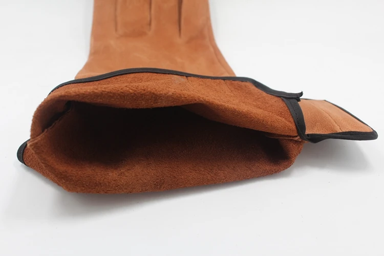 Free shipping hot selling reinforced palm length 40cm genuine leather gloves safety work protect wear resistant insulated gloves Free shipping hot selling reinforced palm length 40cm genuine leather gloves safety work protect wear resistant insulated gloves