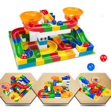 104-208PCS Marble Race Run Maze Ball Track Building Blocks Plastic Funnel Slide Big Size Bricks Compatible Legoingly Duplo Block 104-208PCS Marble Race Run Maze Ball Track Building Blocks Plastic Funnel Slide Big Size Bricks Compatible Legoingly Duplo Block