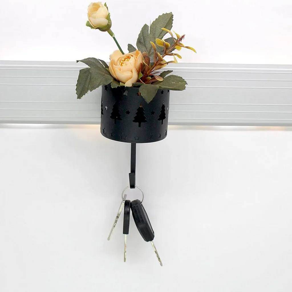1 шт. Железный крючок подставка держатель настенный железный подвесной цветочный горшок кронштейн-крючок Полка вешалка для домашнего украшения практичная# BL5