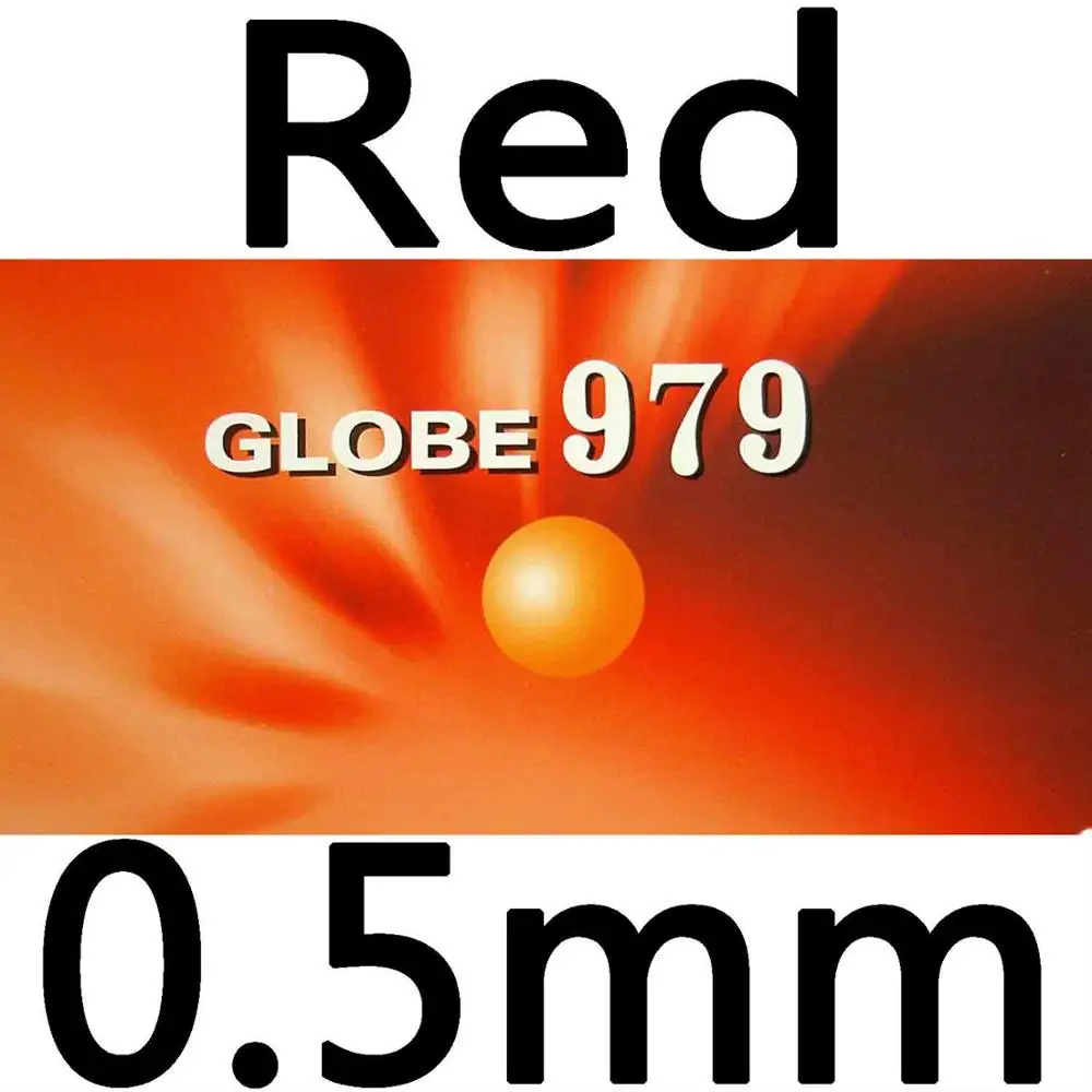 Глобус 979 длинный Pips-Out Настольный теннис пинг-понг резиновый с губкой - Цвет: Red 0.5mm