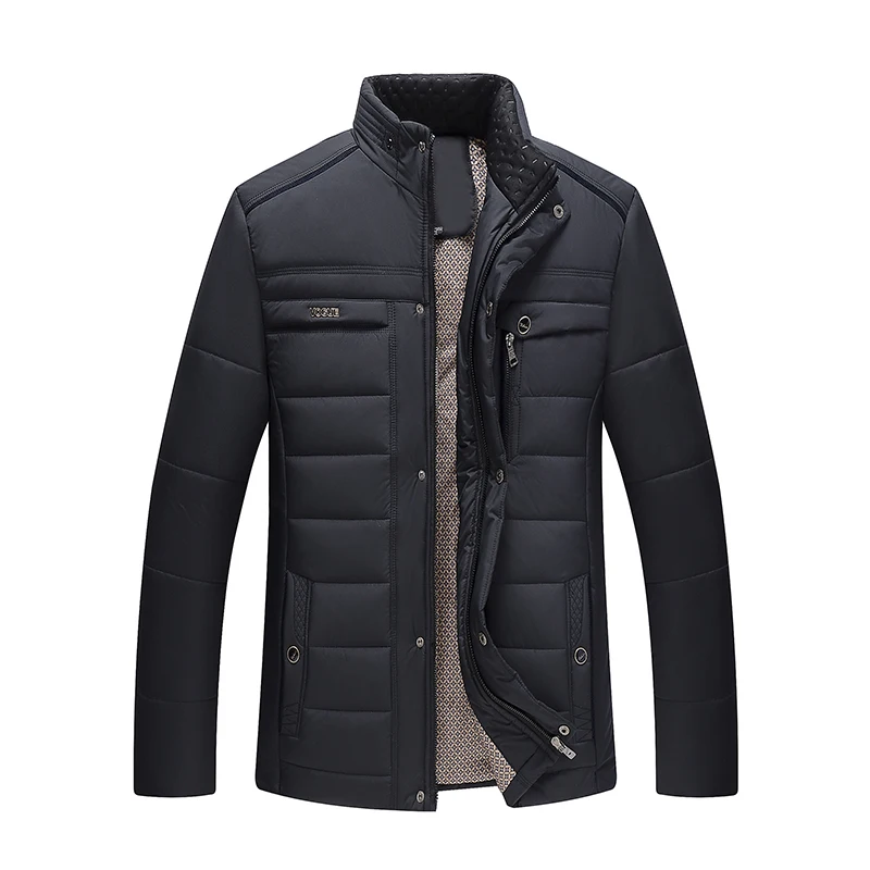 Big Size Men Classic Cotton Padded Jacket Autumn Winter