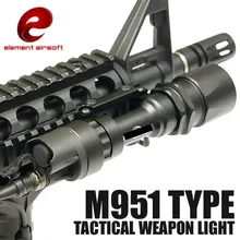 Элемент M951 тактический светодиодный вспышка светильник Скаут светильник Airsoft охотничьего оружия светильник с пультом дистанционного управления Давление переключатель EX108