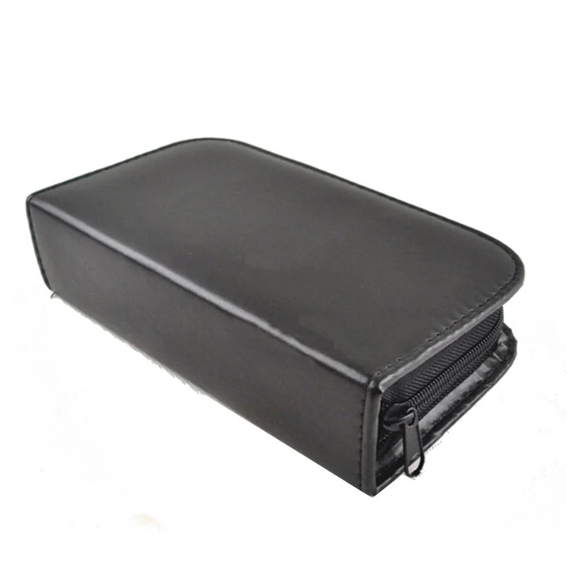 HQ 7 in 1 Travel Case Black & Neutral Shoe Shine Polish Brushes Cleaning Set Kit