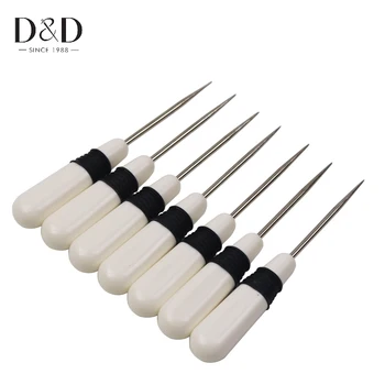 

D&D 1/2pcs Leather Plastic Handle Awl Dig Hole Punching Awl Cloth Awl Stitching Sewing Leather Tools