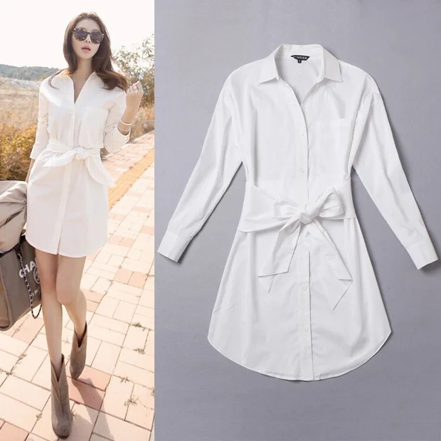 Fashion 2015 OL white shirt women tops cardigan office