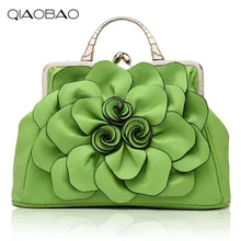 QIAOBAO женская сумка через плечо сумка-тоут цветок сумка с замком мешок основной borse di marca bolsa feminina роскошные сумки женские сумки