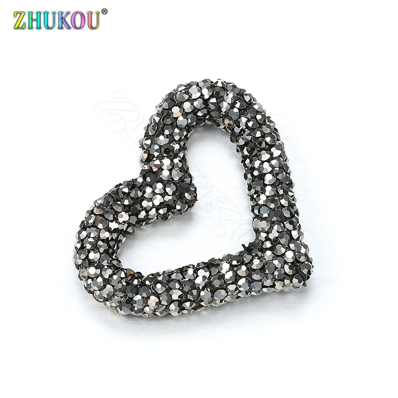 ZHUKOU 28x33 мм высококачественные бусины в форме сердца Изысканные латунные