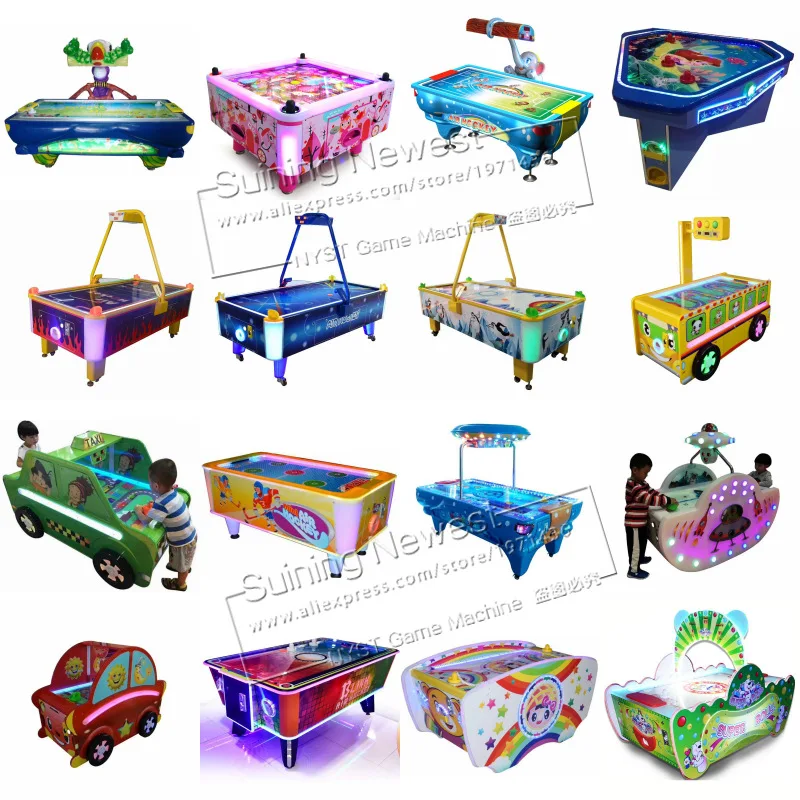 

Amusement Device Coin Operated Tickets Redemption Arcade Game Machine Air Hockey Table For Kids and Adults