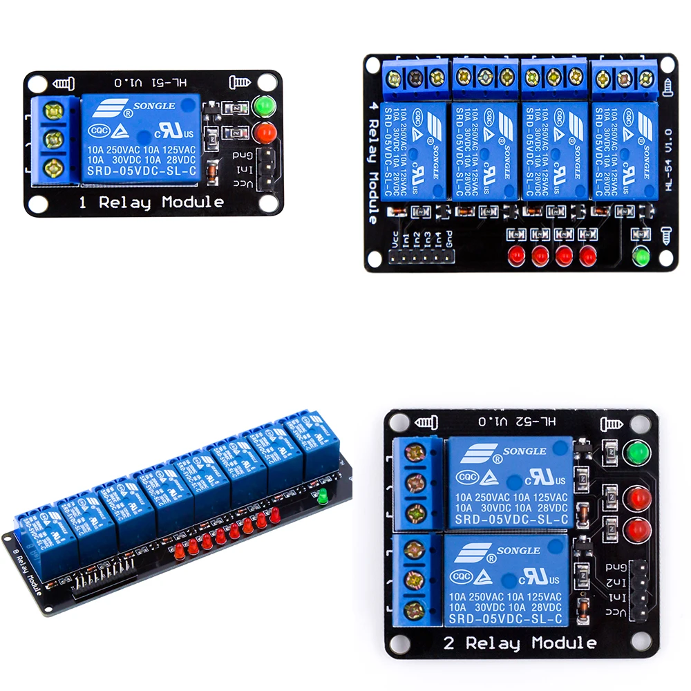 1/2/4/8 канальный релейный модуль без света, Муфты 5V Для Arduino diy kit