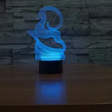 Бегущий олень ночник дизайн детская лампа романтическое ночное освещение 7 цветов Изменение светодиодные лампы для дома декоративные