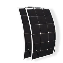 180w solar system kit 90w*2 flexible solar panel mono high efficiency cell photovoltaic module for 12v battery RV yacht