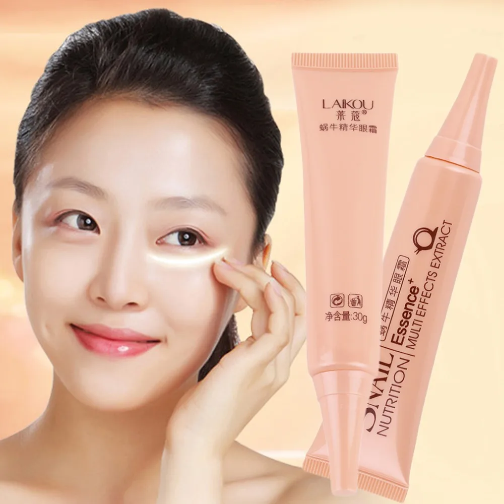 2pcs LAIKOU Hyaluronic Acid Cream Snail Eye Cream Whitening Moisturizing Anti aging Wrinkle