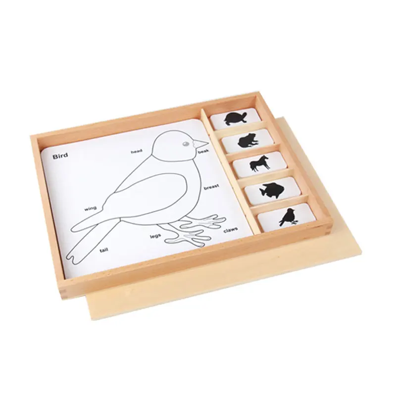 Wooden Montessori Toys Montessori Animal Card Puzzle Learning Educational Toys for Toddlers Juguetes Brinquedos MI2944H