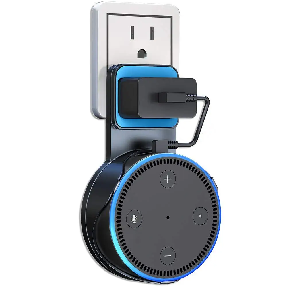 Дешевый На выходе настенное крепление Вешалка Подставка Amazon Echo Dot 2 поколения Другое круглый голосовых помощников решение Smart Alexa домашняя акустика