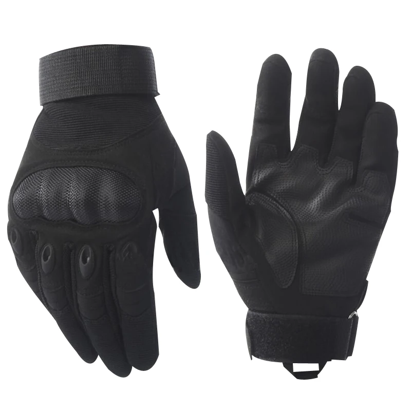 Motorcycle Gloves Tactical Carbon Fiber Riding Hard Shell Outdoor Sports Fitness Mountaineering