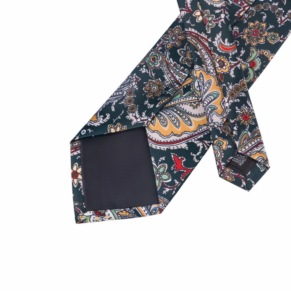 Новые Классические мужские Галстук Ханки Запонки Комплект Высокое качество с цветочным принтом шеи галстук набор распродажа SN-1212
