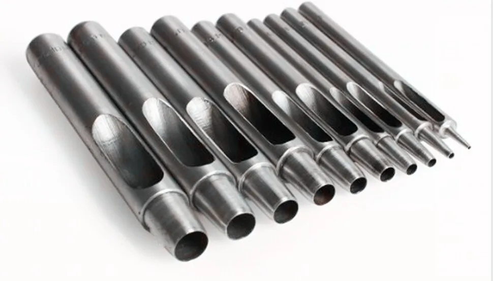 

1mm-10mm a set Free Shipping HEAVY DUTY HOLLOW HOLE PUNCH TOOL FOR LEATHER PLASTIC WOOD BELT HOLE PUNCH