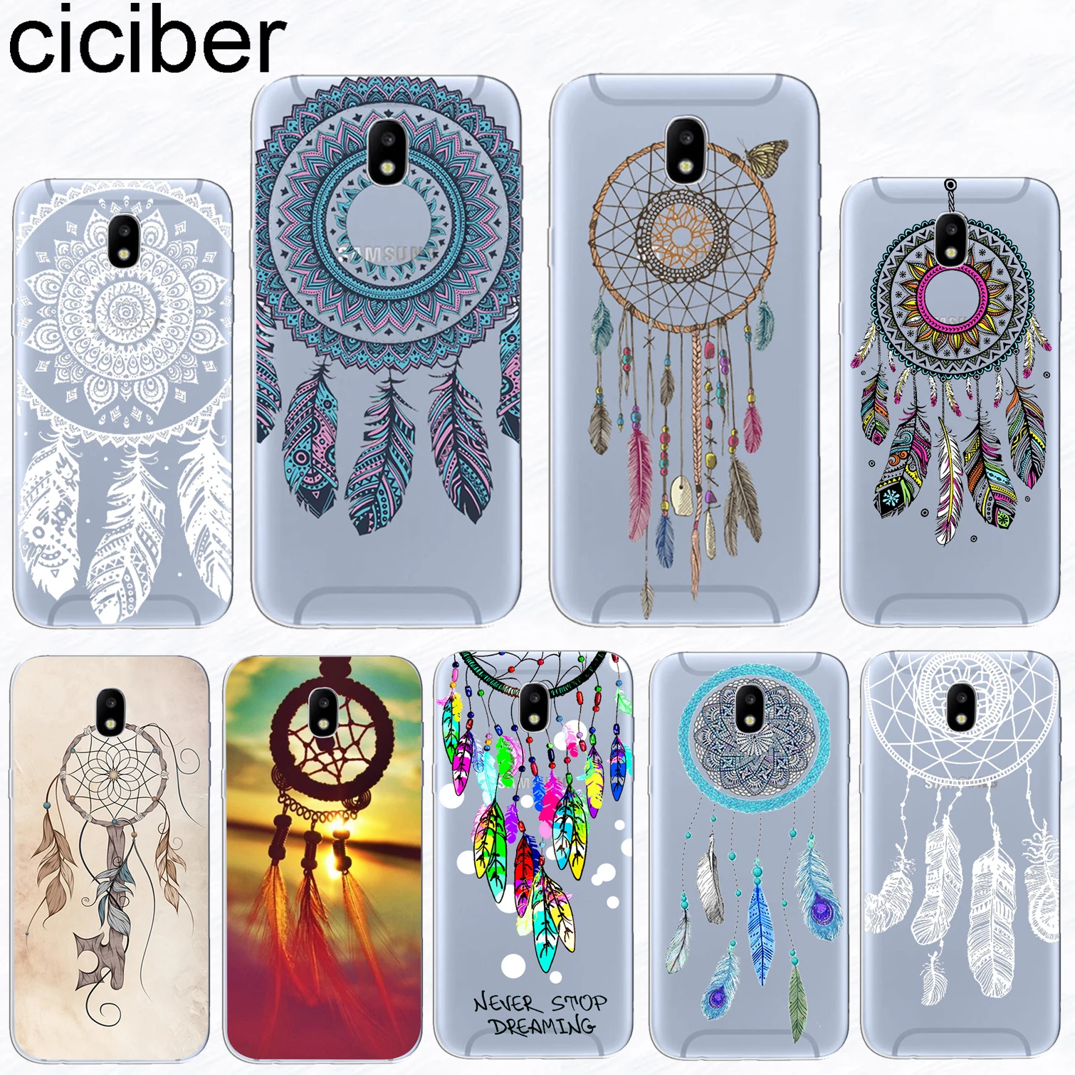 

ciciber For Samsung Galaxy J5 2 3 4 1 6 7 8 Pro Core Prime mini plus 2016 2017 2018 Soft Silicone TPU Phone Cases Dreamcatcher